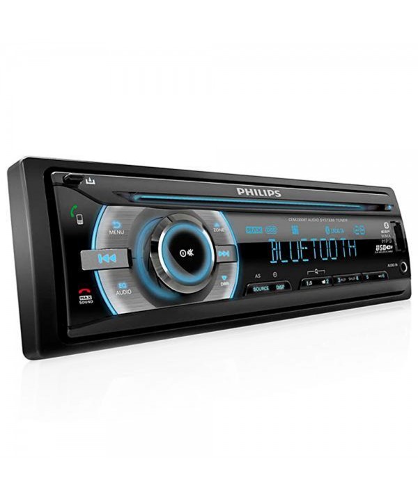 Reproductor de CD Automotriz Philips CEM2300BT con Bluetooth/USB - Negro