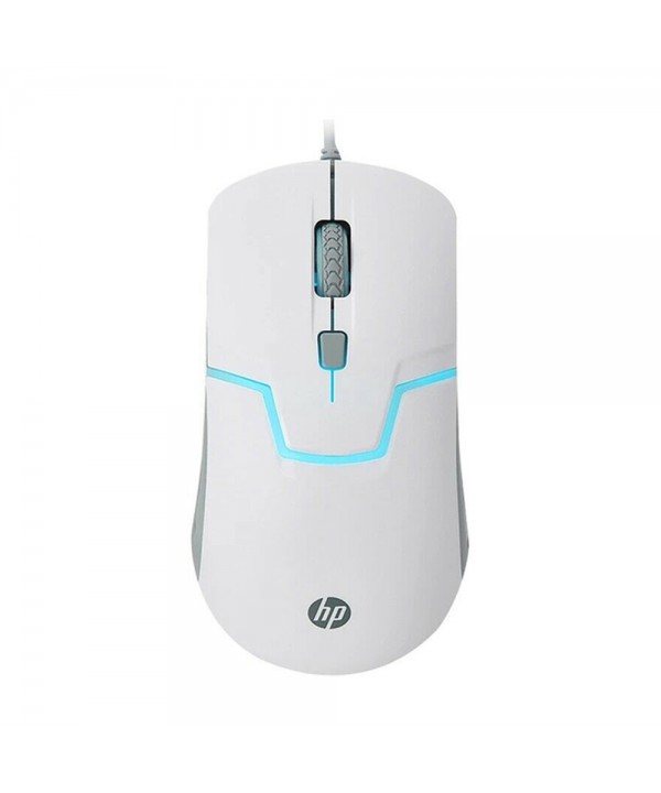 Mouse Gaming HP M100 con 4 botones y 1600 de DPI ajustable / con Iluminación Led - Blanco