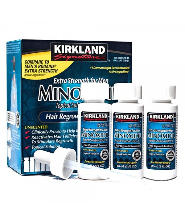 Solución Topica Kirkland Minoxidil 6x60 mL 