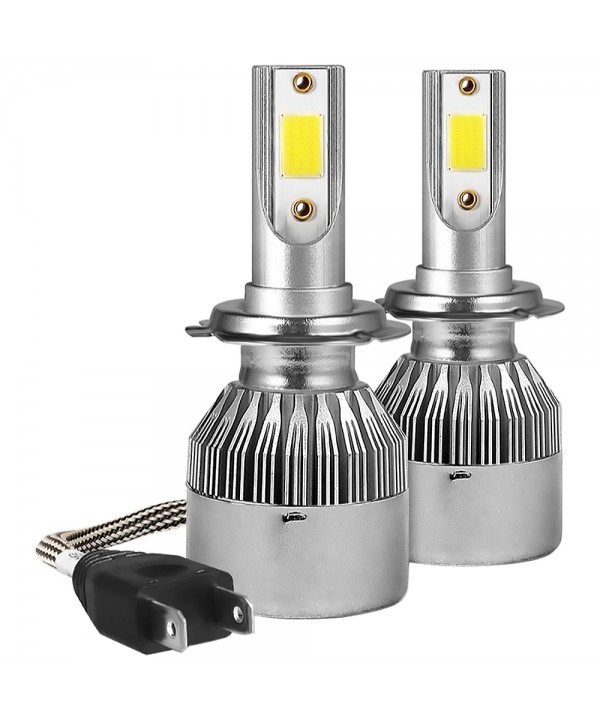 Lámpara C6 LED Headling H7 para Automóvil 36W/3000Lm - Plateado