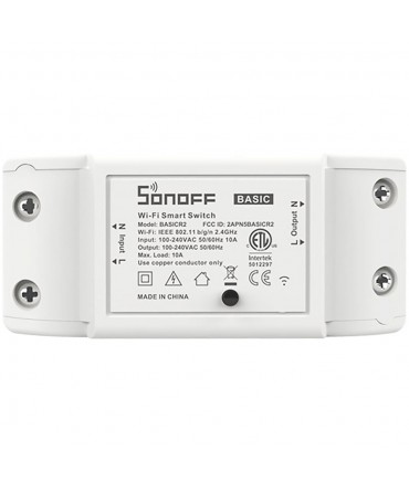 Interruptor Inteligente Smart Sonoff BasicR2 Wi-Fi - Blanco