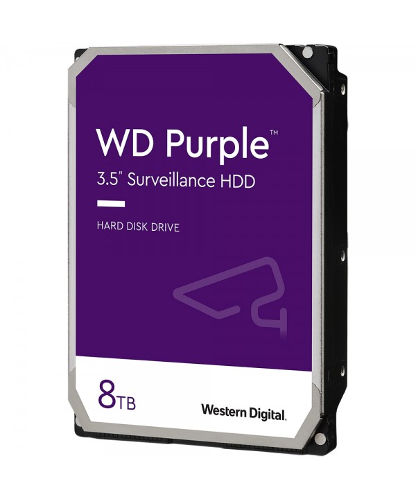 HD 3.5" Western Digital Purple Surveillance de 8TB WD82PURZ para Vigilancia 7200 RPM - Plata